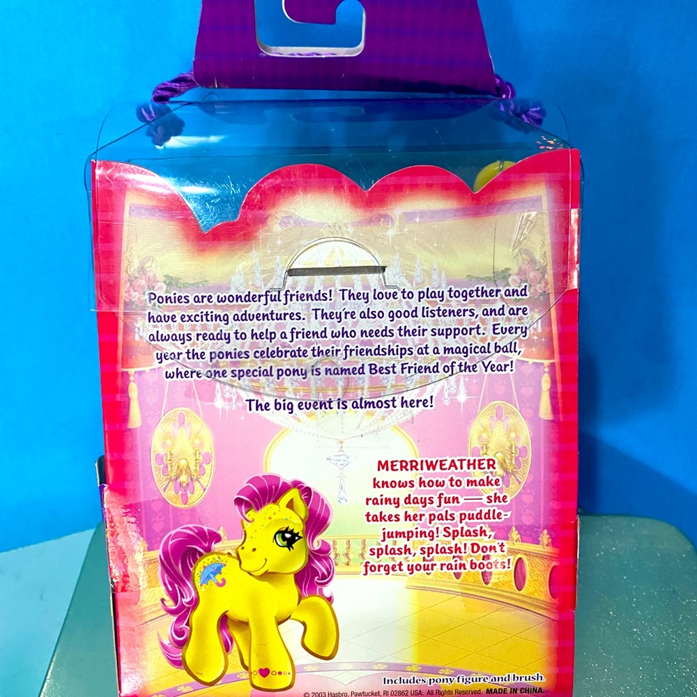MY LITTLE PONY G3 NWT VTG 2003 FRIENDSHIP BALL SPARKLE PONY MERRIWEATHER HASBRO - Picture 12 of 16